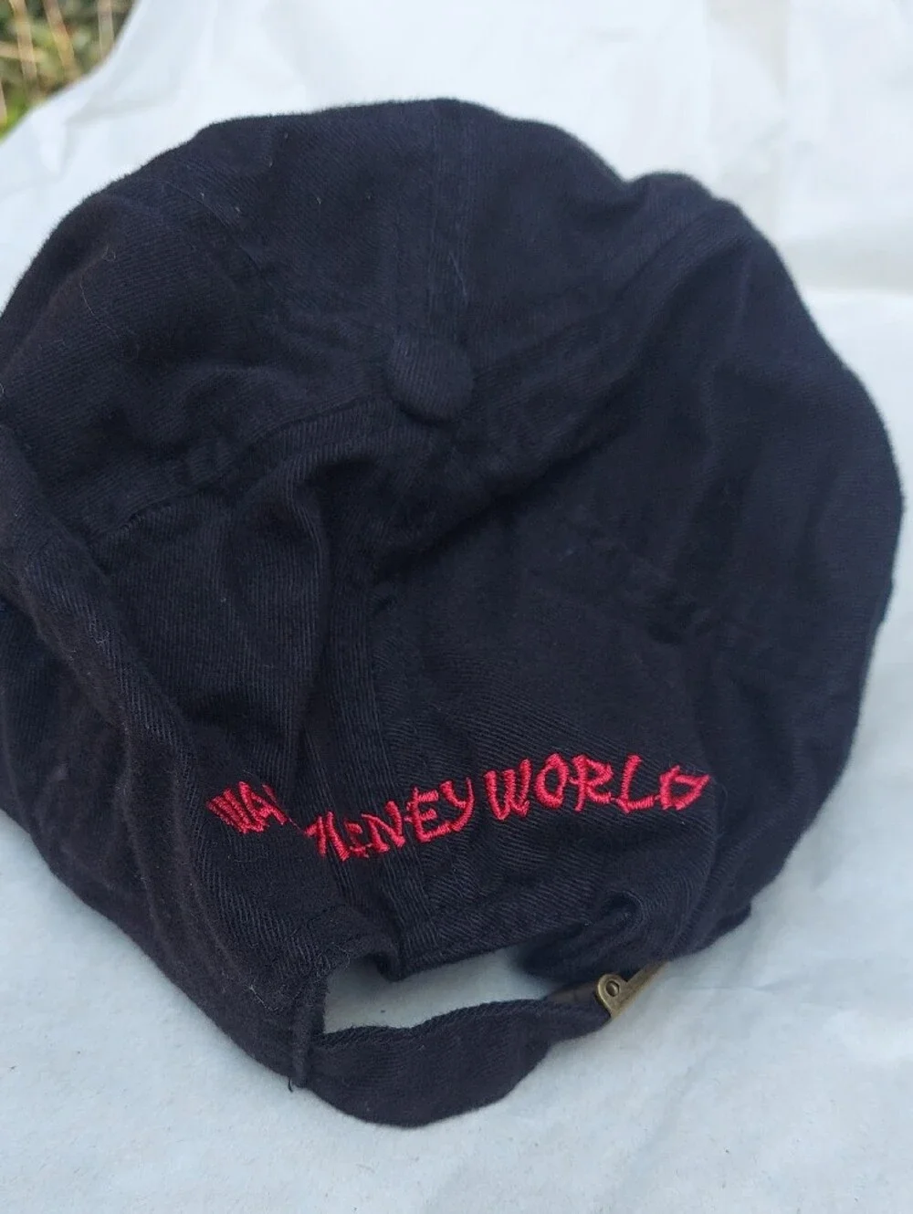 Kids Black Cap with Red Dragon Embroidery